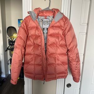 Pink/Coral Burton Ski Jacket, puffer- like new!